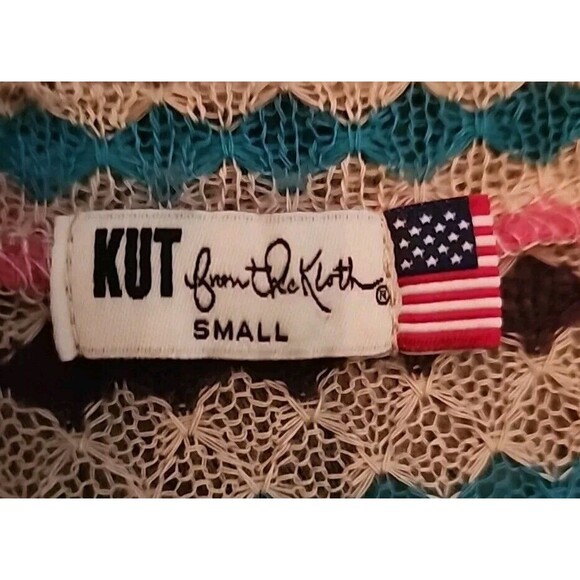 Kut From The Cloth Top Small Womens Multicolor Light Breathable - Picture 3 of 6